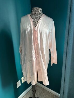 Victoria's Secret Pink Satin-Trim Lace Camisole 100% Silk